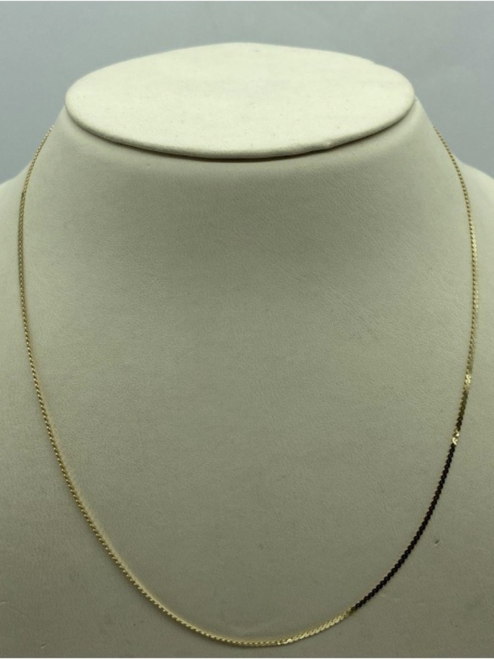 14K solid Gold serpentine Chain Necklace - Yellow Gold